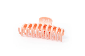 Phi Mu Pink Hair Clip