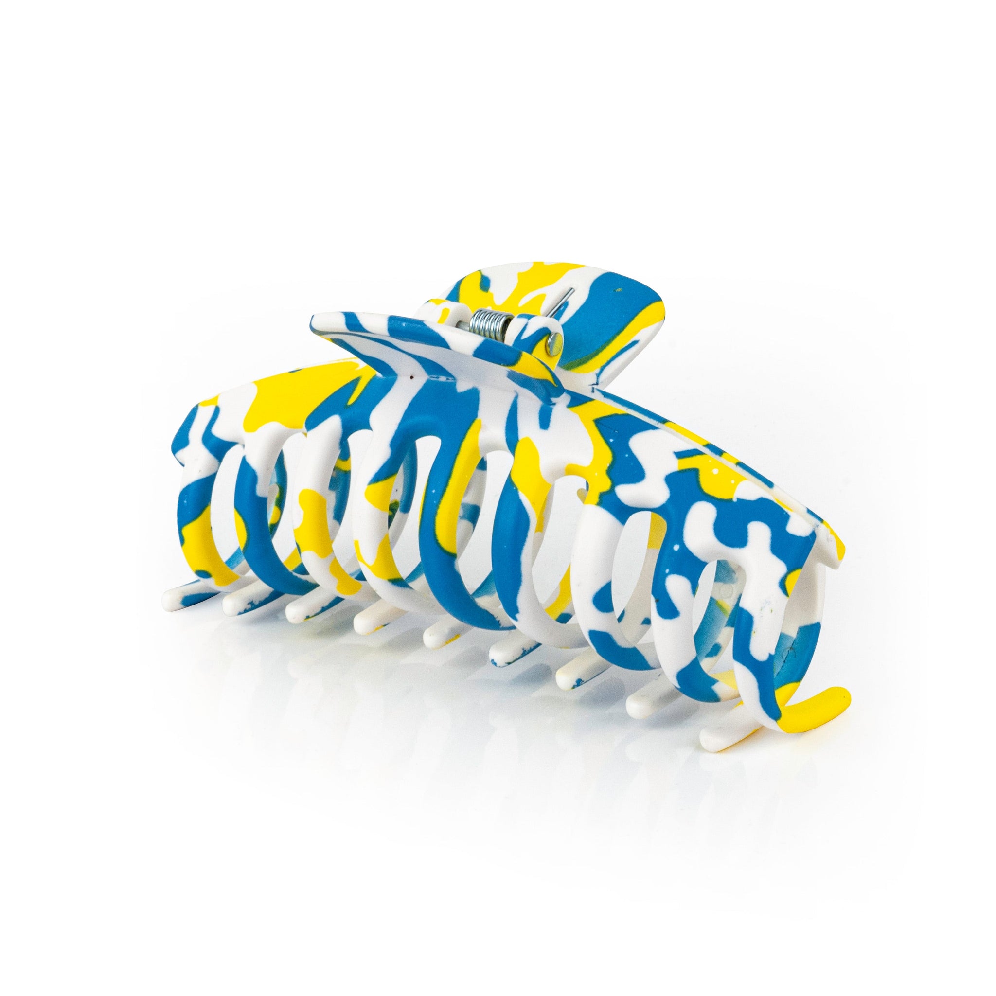 Blue, Gold & White Hair Clip (2 pack)